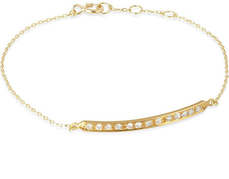 Mariage - Halleh 18-karat gold diamond bar bracelet