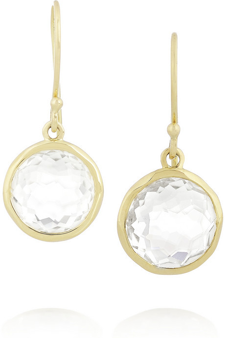 Mariage - Ippolita Lollipop 18-karat gold quartz earrings