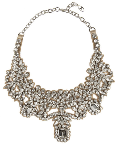 Свадьба - Valentino Silver-plated Swarovski crystal necklace