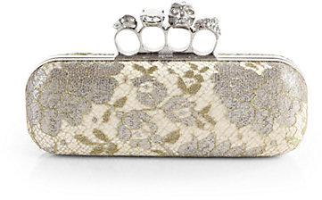 Mariage - Alexander McQueen Lace Knuckle-Duster Clutch