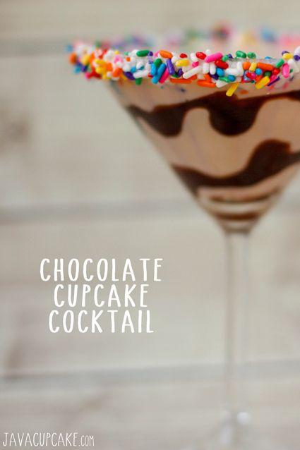 Hochzeit - Chocolate Cupcake Cocktail