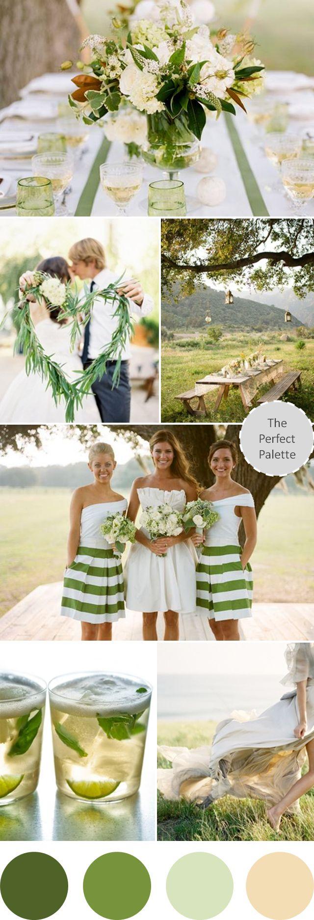 Hochzeit - Southern Wedding Ideas: Yellow, Green   White