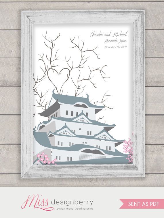Hochzeit - Japanese Wedding Guest Book Tree