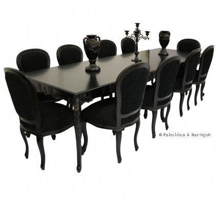 Свадьба - Versailles 10ft Dining Table - Black