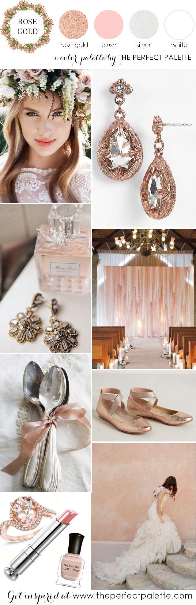 Mariage - Now Trending: Rose Gold And Blush Wedding Ideas