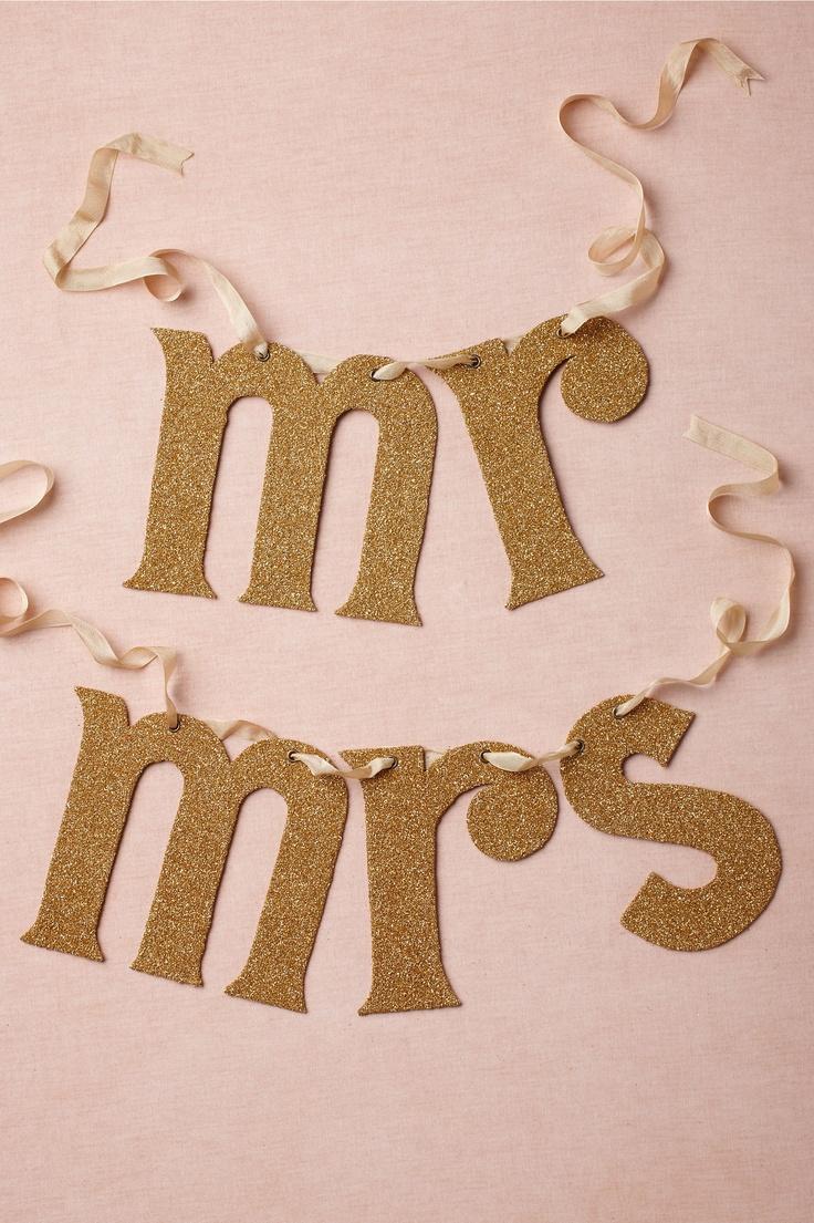Mariage - Newly Minted Chair Signs