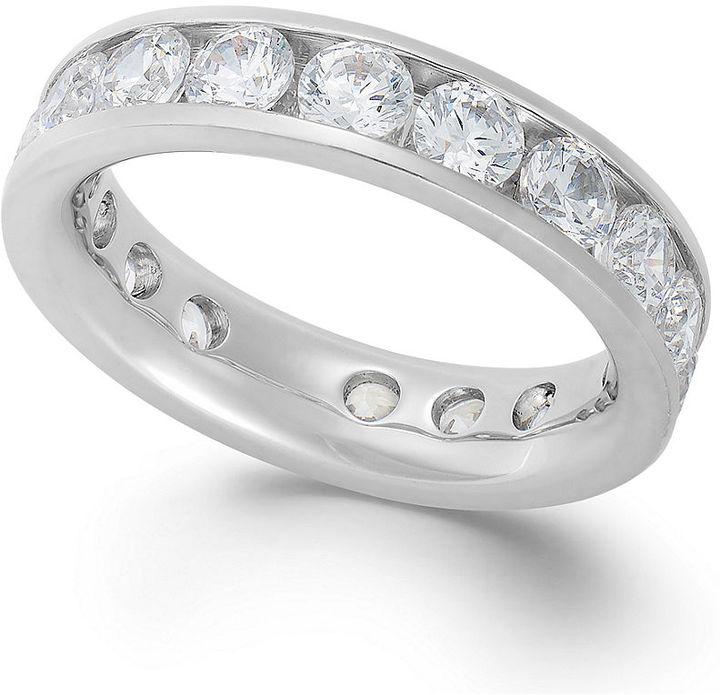 Mariage - Diamond Channel Eternity Band in 14k White Gold (3 ct. t.w.)