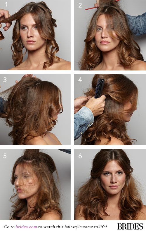 زفاف - Wedding Hairstyles 101: How To DIY This Dreamy Half-Up 'Do
