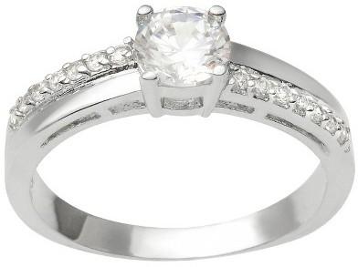 Hochzeit - Tressa Collection Cubic Zirconia Bridal Ring - Sterling Silver