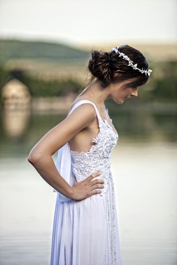 زفاف - Wedding Boho White Dress