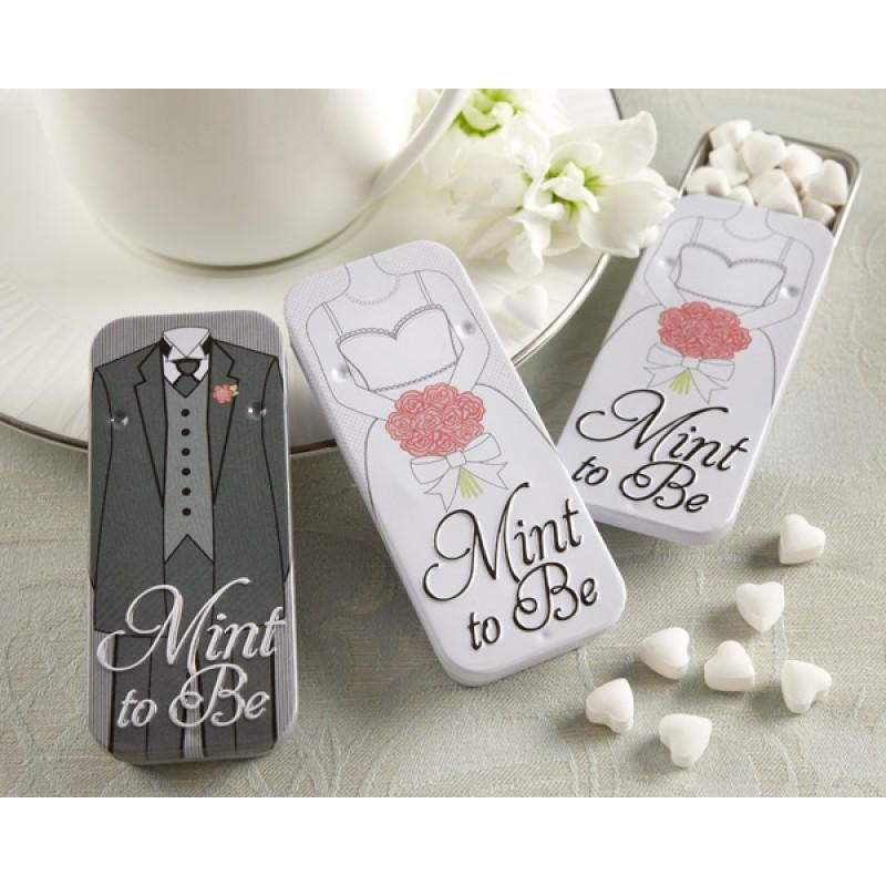 Mariage - 270 Mint to Be Heart Mint Tins Wedding Favors Lot(new)
