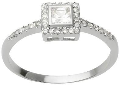 Hochzeit - Tressa Collection Cubic Zirconia Bridal Ring - Sterling Silver