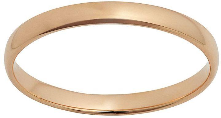 Hochzeit - 10k Rose Gold Wedding Ring