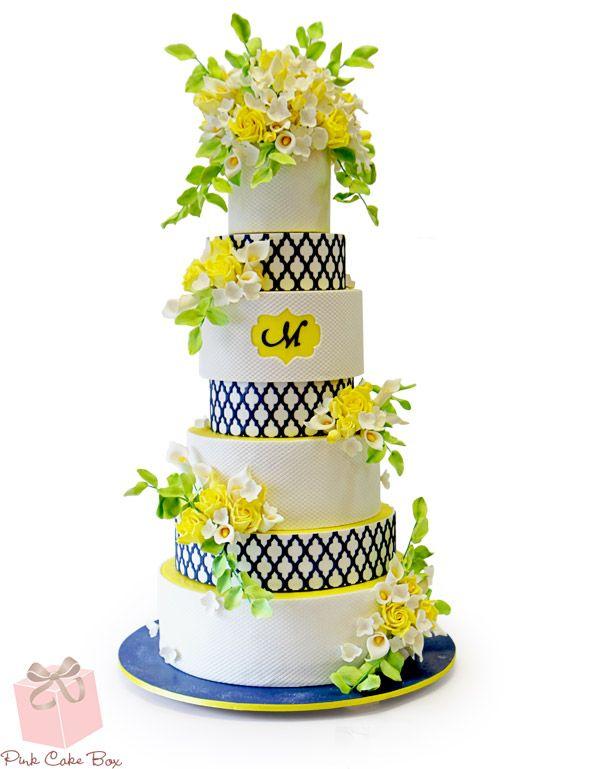 زفاف - Quatrefoil Wedding Cake » Wedding Cakes