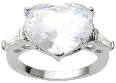 Mariage - Tressa Collection Cubic Zirconia Bridal Ring in Sterling Silver