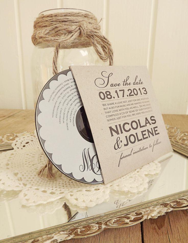 Mariage - Custom Kraft CD Sleeves - Front & Back Printing - Save The Dates - Wedding Favors - Photography Portfolio Dvd / CD Covers