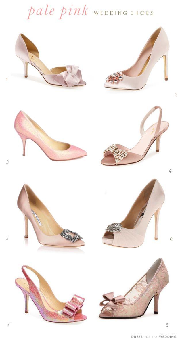 Hochzeit - Pale Pink Wedding Shoes