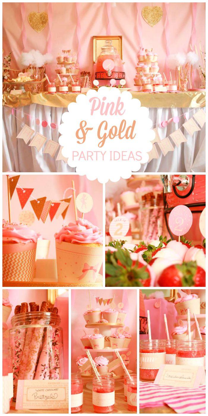 Hochzeit - Tutus & Ties / Birthday "Isla's Pink & Gold Tutu's & Ties Party"