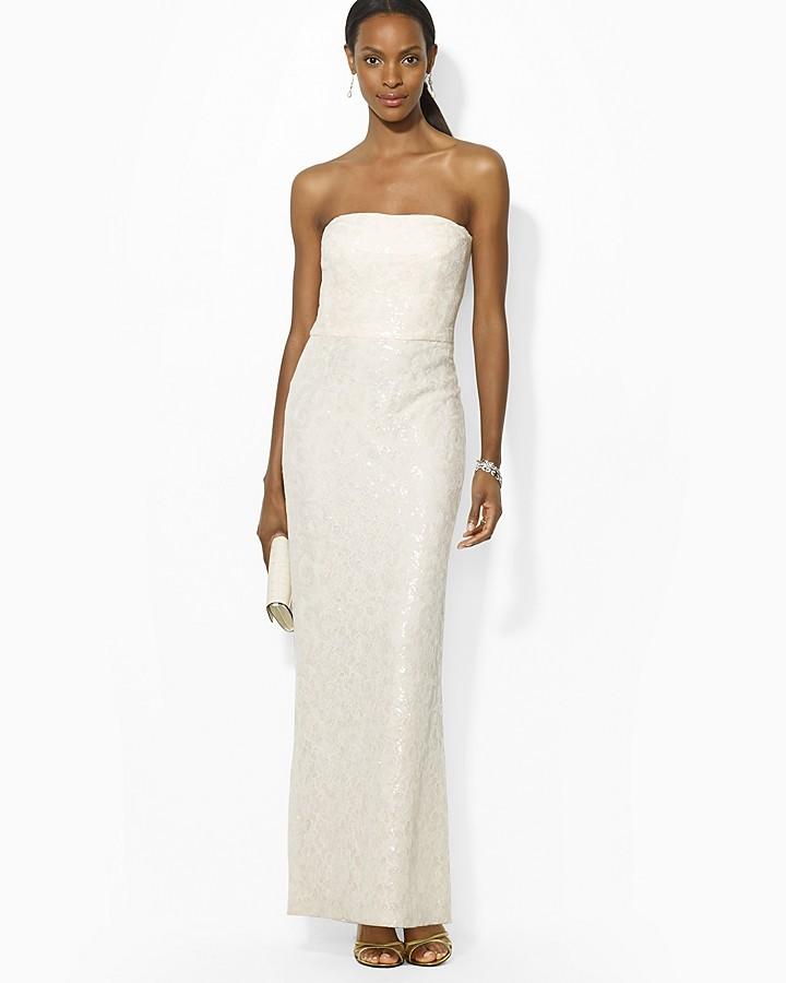 Wedding - Lauren Ralph Lauren Gown - Sequin Lace
