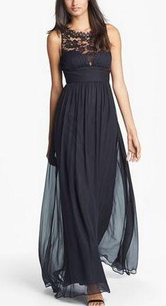 زفاف - Aidan Mattox Embellished Lace & Silk Chiffon Gown (Online Only)