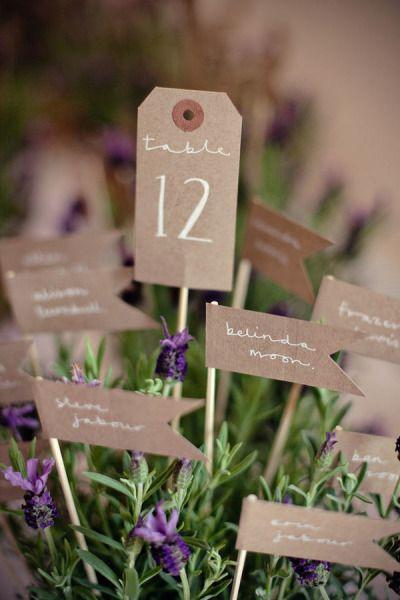 Mariage - Cute Table Number Ideas. Marianne Taylor Photography