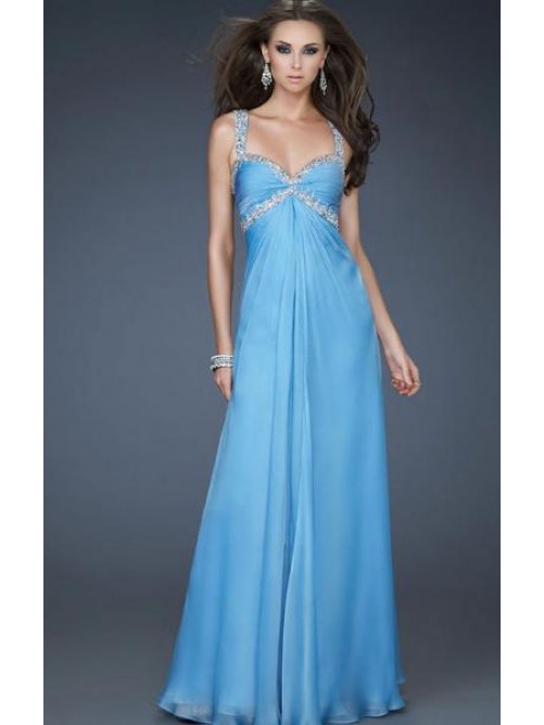Mariage - Long Anasdress UK Blue Prom Dress