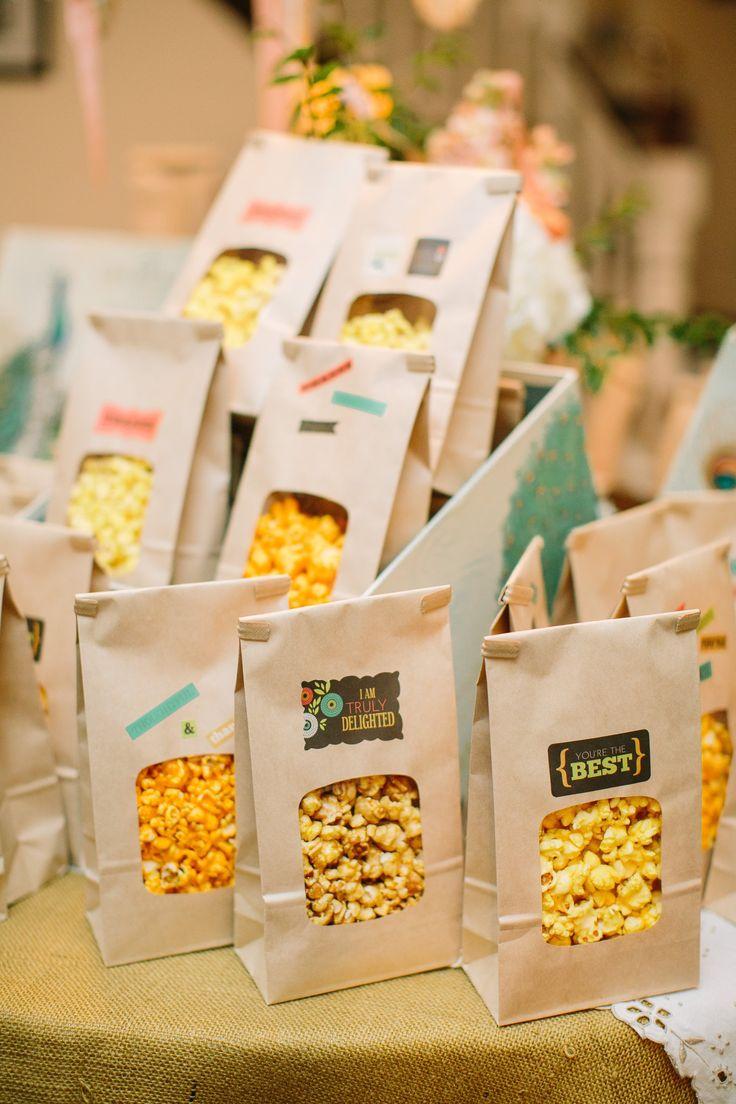 Свадьба - Flavored Popcorn Favors!