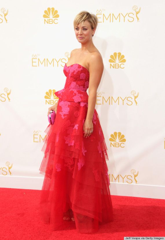 Wedding - Whoa, Kaley Cuoco-Sweeting's 2014 Emmy Awards Dress Reminds Of Us Tinkerbell