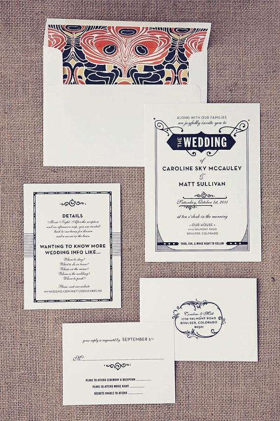 زفاف - Gatsby Wedding Invitations