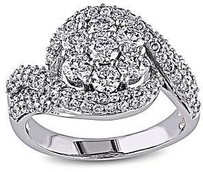 Hochzeit - FINE JEWELRY 2 CT. T.W. Diamond 14K White Gold Bridal Ring