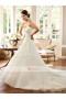 Mariage - Mermaid/Trumpet Sweetheart Lace-up Chapel Train Organza Sleeveless Wedding Dresses