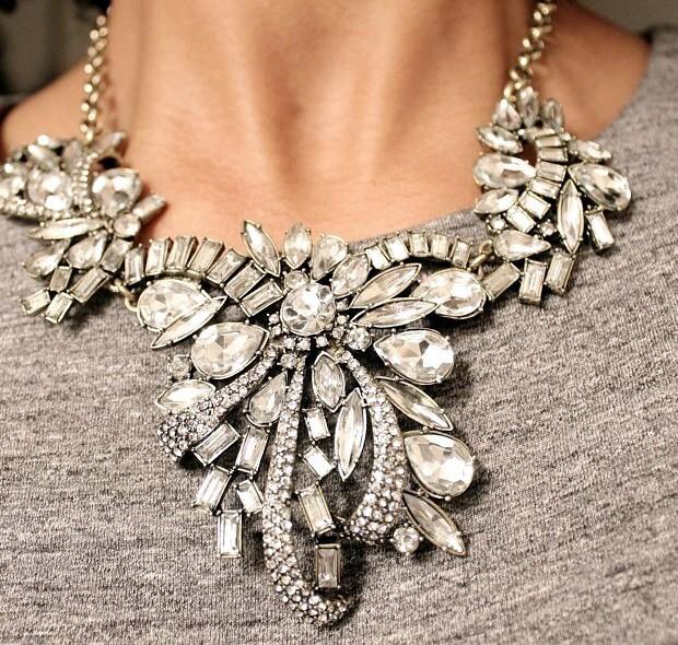 زفاف - Sale Promotion! 2014 Big Brand Statement Crystal Choker Necklace Jewelry Hollow Noble Rhinestone Necklace Free Shipping