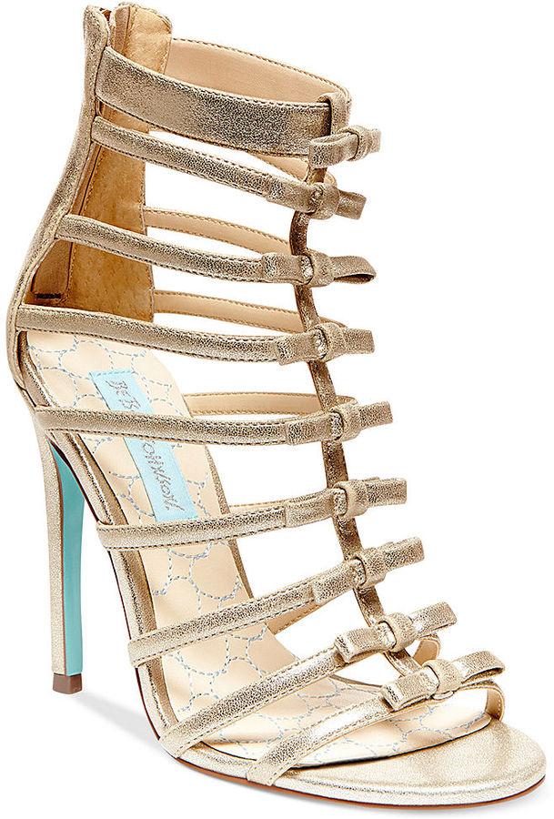 Mariage - Blue by Betsey Johnson Tie High Heel Evening Sandals