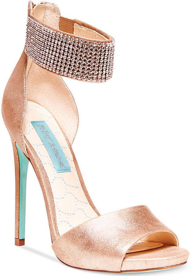 Wedding - Blue by Betsey Johnson Unite Ankle Strap Evening Sandals