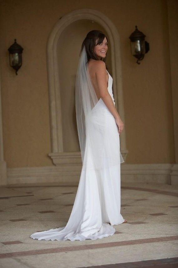 Wedding - Made To Order V Neck Halter Low Front Low Twist Back Crystal Beaded Accents