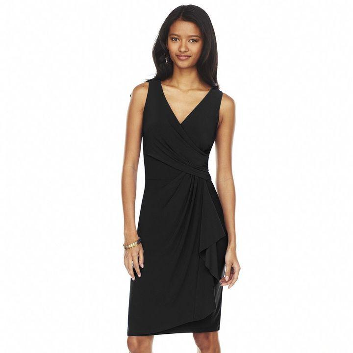 Wedding - Chaps crossover ruched dress - women's