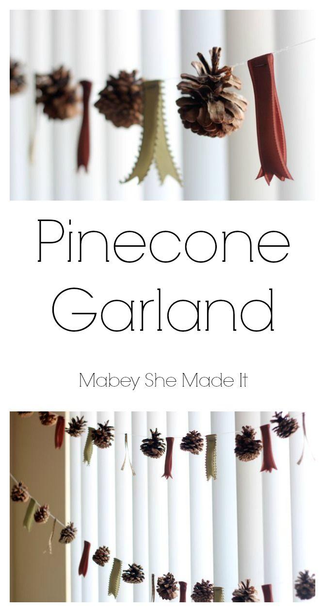 Mariage - Pinecone Garland
