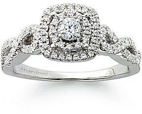 Mariage - FINE JEWELRY Modern Bride Signature 5/8 CT. T.W. Diamond 14K White Gold Bridal Ring