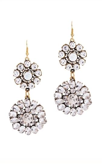 Hochzeit - Crystal Botanica Earrings