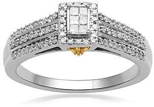 Wedding - FINE JEWELRY 1/3 CT. T.W. Diamond Sterling Silver Bridal Ring