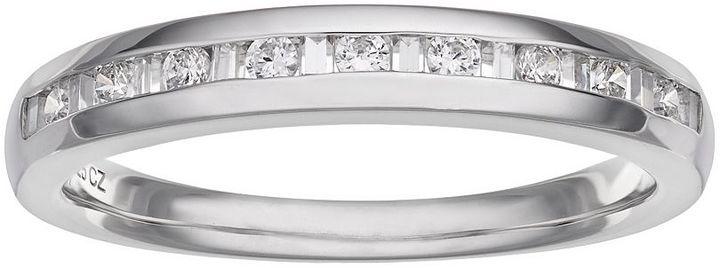 زفاف - Simply vera vera wang 1/4 carat t.w. diamond 14k white gold wedding ring