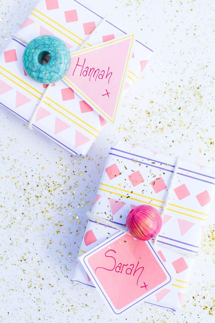 Wedding - Free Printable Aztec Wrapping Paper & Tags!