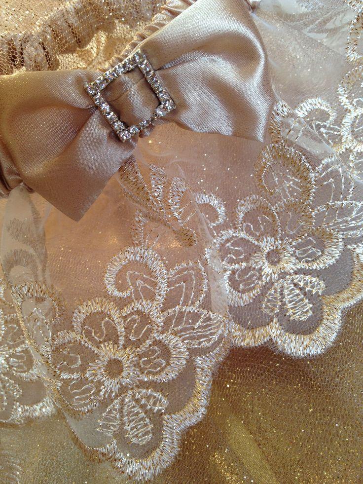 Wedding - The "Marie Antoniette" Gold Garter Set. Metallics Collection