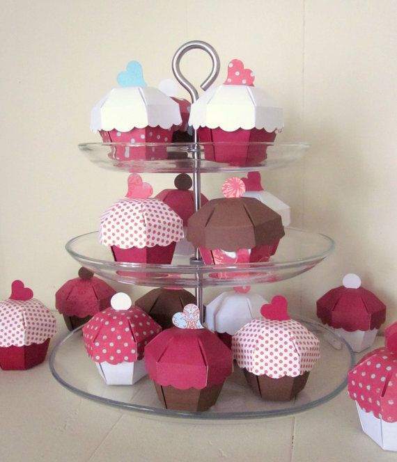 زفاف - Cupcake Party Favor Box