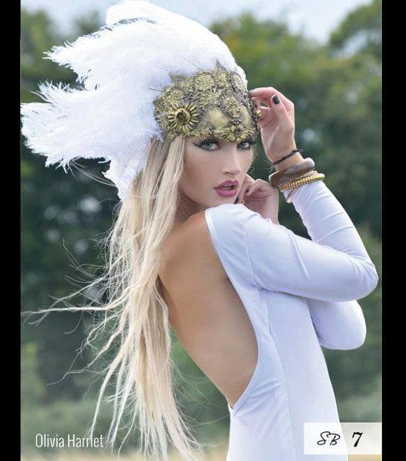 Mariage - Feather And Metalwork Headdress