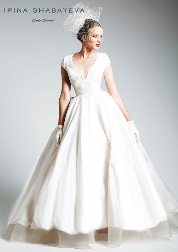 Hochzeit - Irina Shabayeva Cap Sleeve Couture Ball Gown