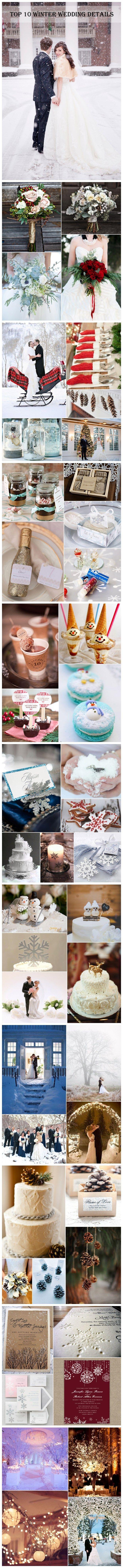 Mariage - Top 10 Winter Wedding Ideas & Quirky Details 2014