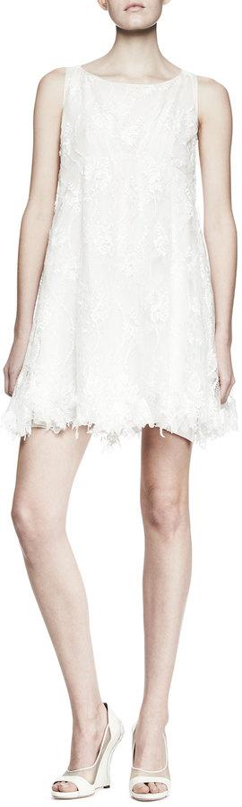 زفاف - Nina Ricci Sleeveless Lace Babydoll Dress