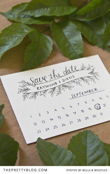 Hochzeit - Save The Date Printable