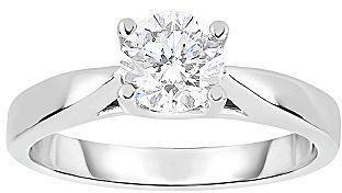 زفاف - FINE JEWELRY True Love, Celebrate Romance 1 CT. Diamond Solitaire 14K White Gold Bridal Ring